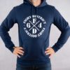 Navy and White Flag Regular Hoodie