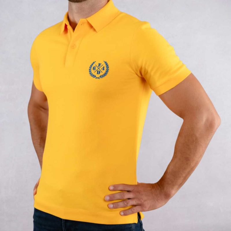 Polo Jaune Laurier Bleu