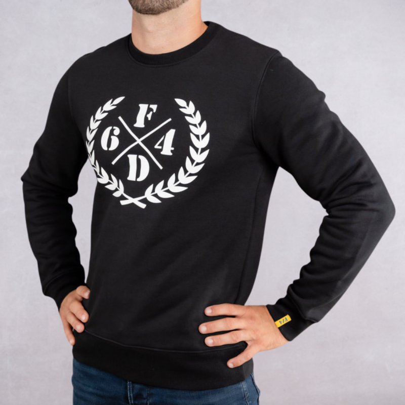 Black and White Laurier Regular Sweatshirt