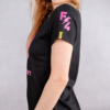 T-shirt Noir Slim Cabal Skull Rose – Image 3