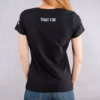 T-shirt Slim Black Cabal Skull White - Image 2
