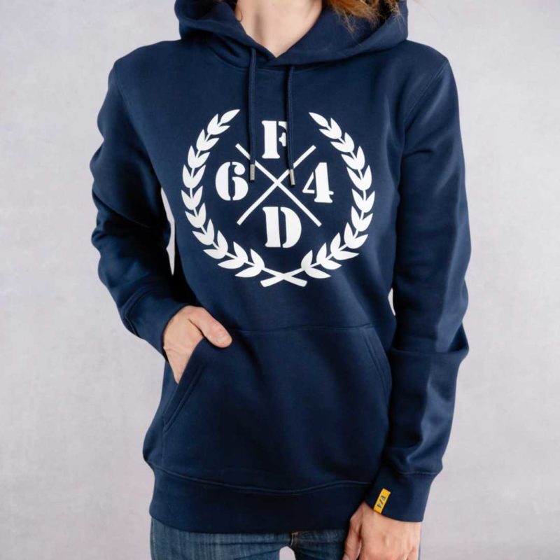 Hoodie Navy Regular Laurier Blanc – Image 3