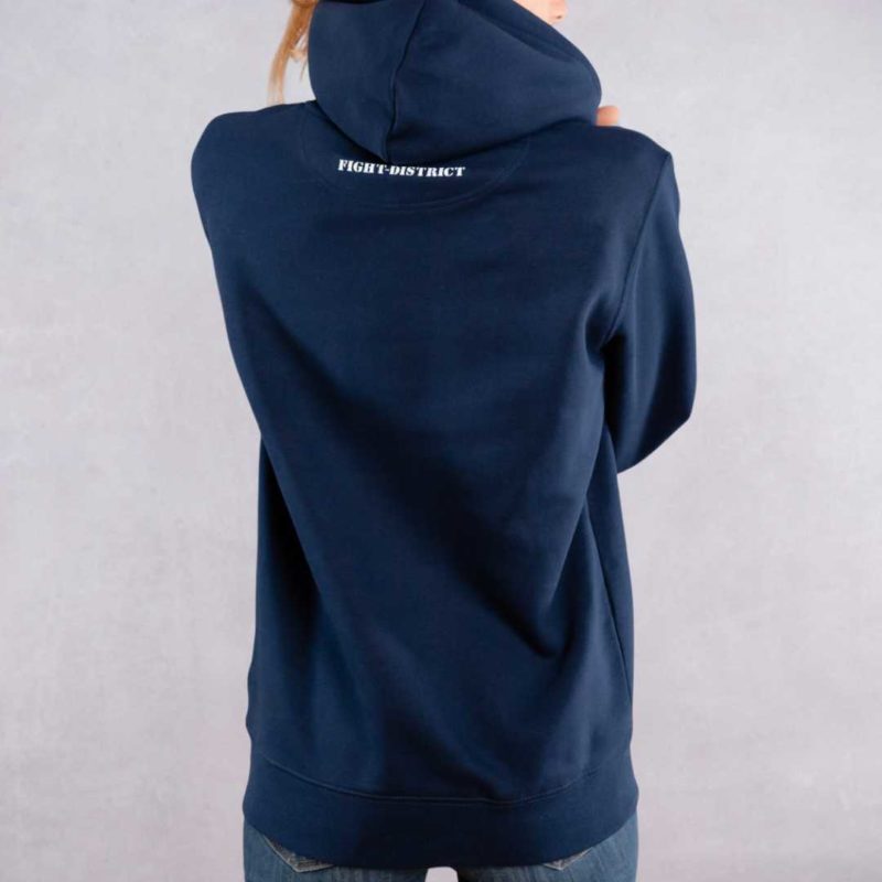 Hoodie Navy Regular Laurier Blanc – Image 2