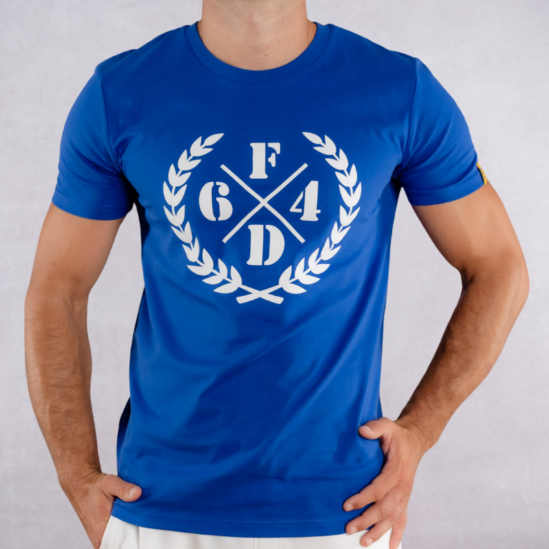 Blue and White Laurier Regular T-shirt