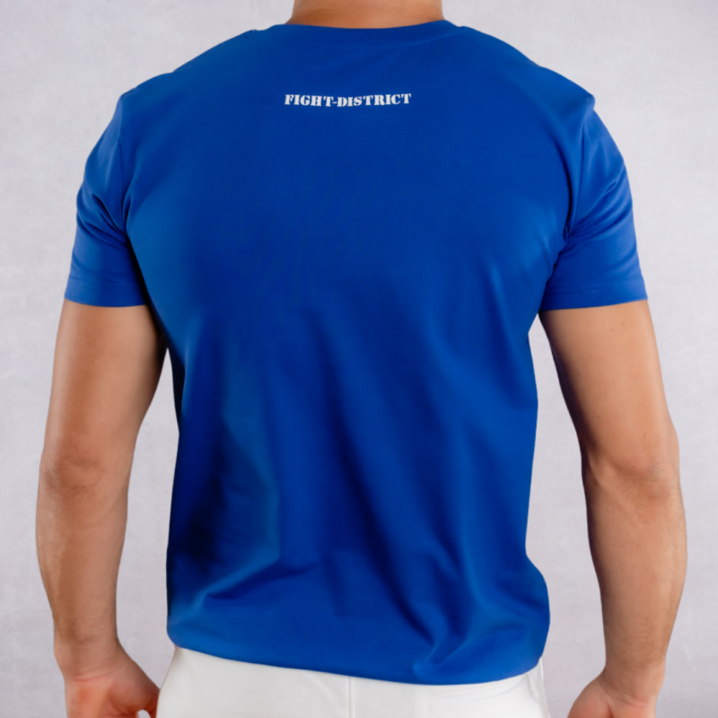 T-shirt Bleu Regular Laurier Blanc – Image 2