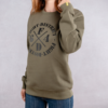 Sweatshirt Kaki Regular Flag Noir