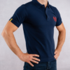 Polo Shirt French Navy Laurier Red