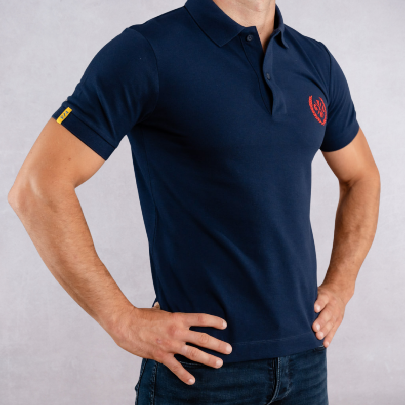 Polo French Navy Laurier Rouge