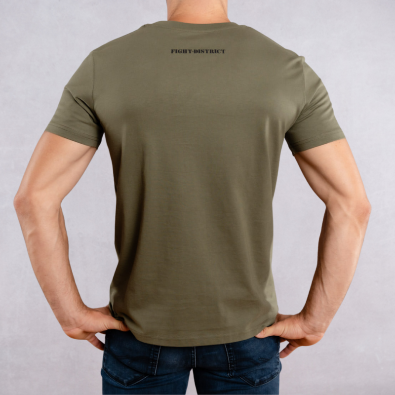 Khaki and Black Laurier Regular T-shirt - Image 2