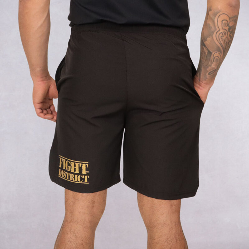 Short de sport noir The Original doré – Image 2