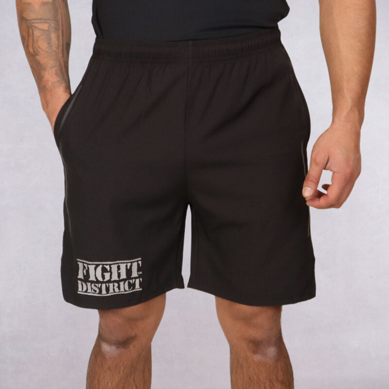 Short de sport noir The Original argenté