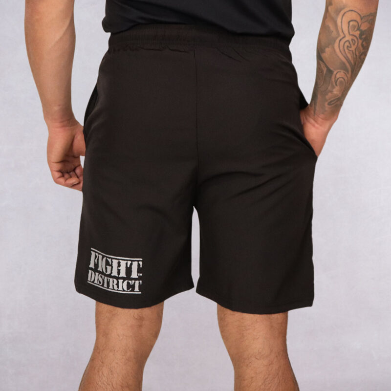 Short de sport noir The Original argenté – Image 2