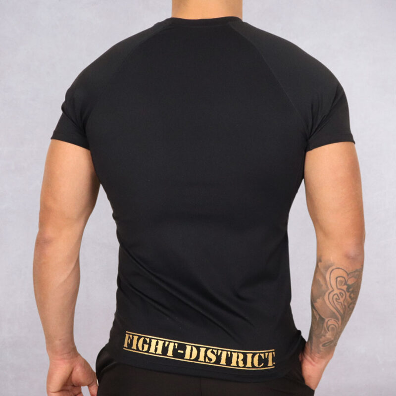 T-Shirt de sport noir The Original doré – Image 2