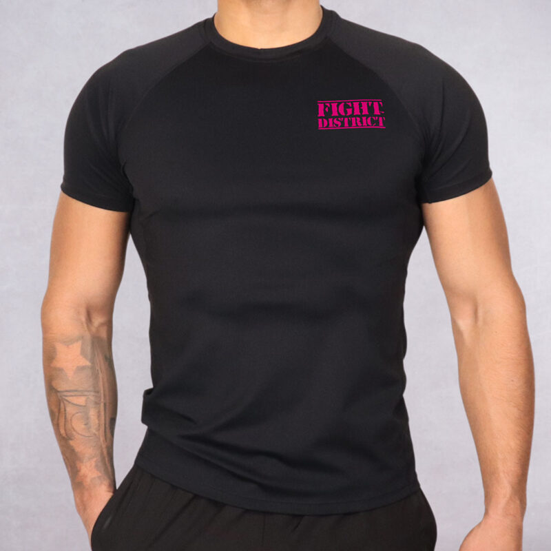 T-Shirt de sport noir The Original rose