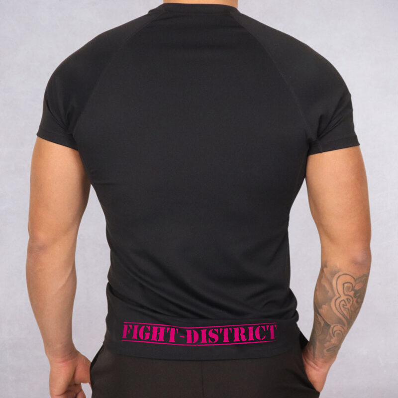 T-Shirt de sport noir The Original rose – Image 2