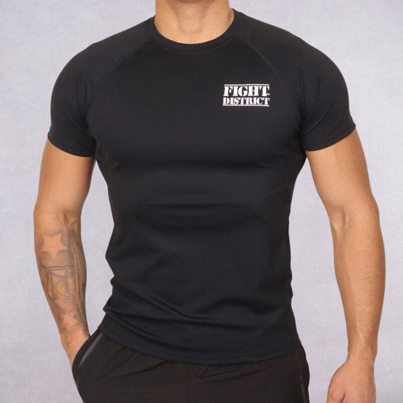 T-Shirt de sport noir The Original blanc