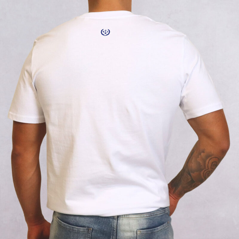 T-shirt Blanc CR The Original Bleu Small – Image 2