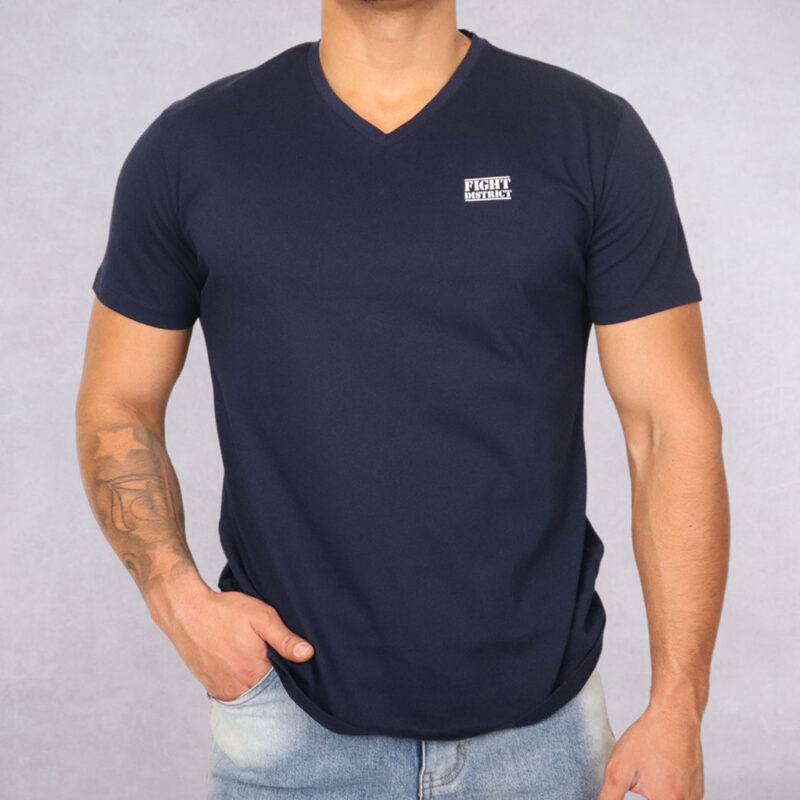 T-shirt Bleu CV The Original blanc Small